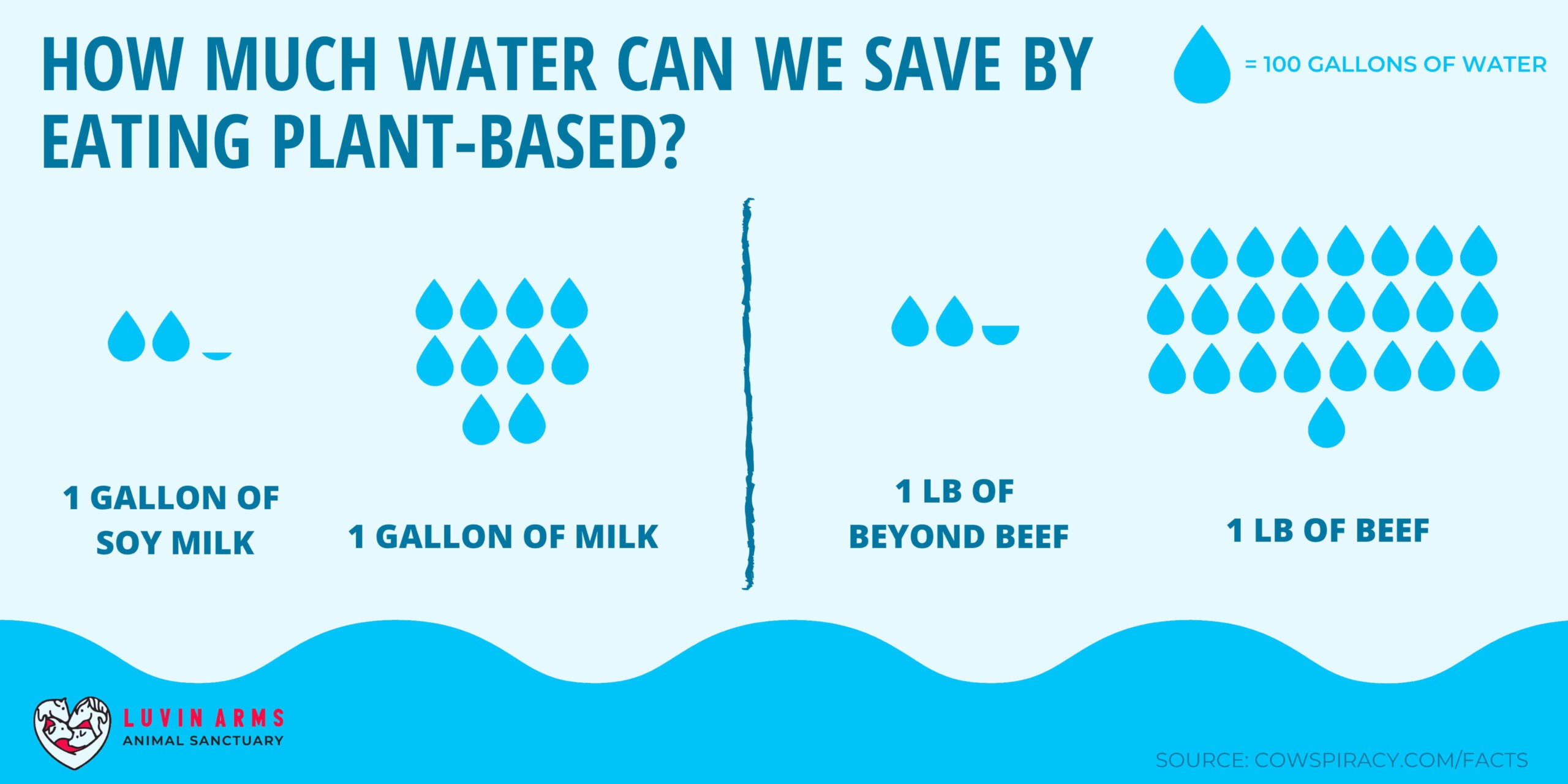 Graphic Save Water Eat Plant-Based